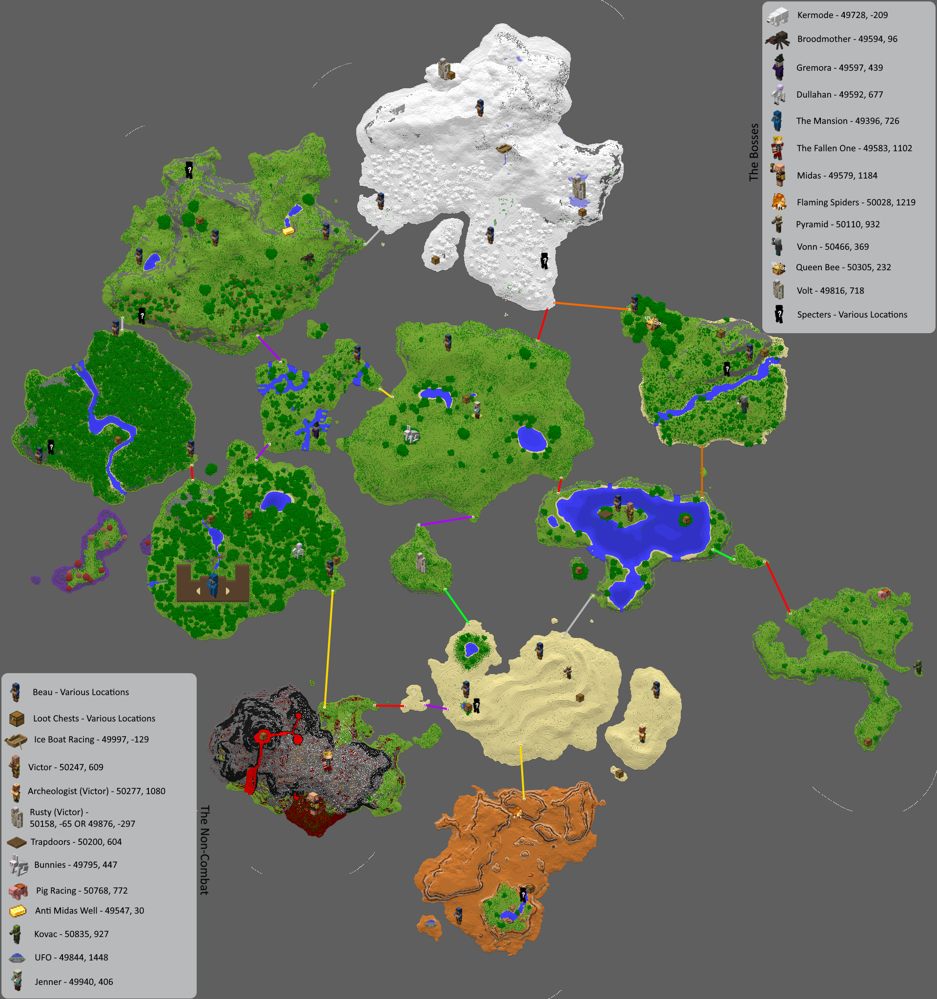 Annotated map